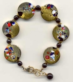 "Klimt" Coin Shaped Bracelet "Klimt" Coin Shaped Bracelet